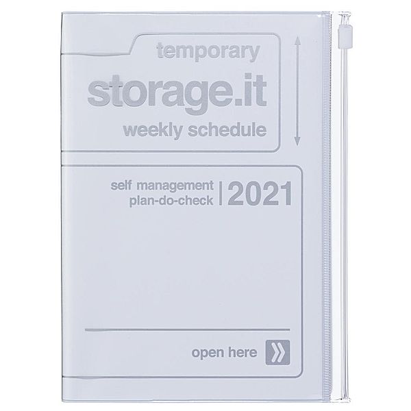MARK'S 2021 Taschenkalender B6 vertikal, Storage.it, White