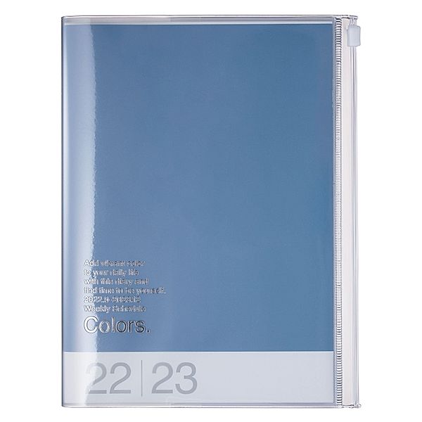 MARK'S 2022/2023 Taschenkalender A5 vertikal, COLORS, Blue