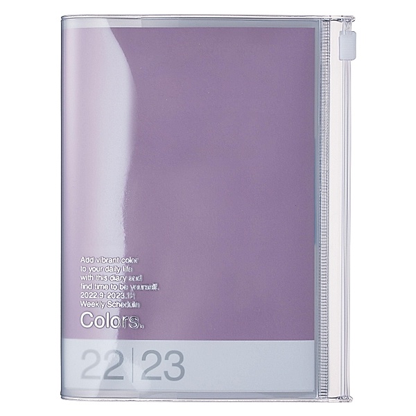 MARK'S 2022/2023 Taschenkalender A6 vertikal, COLORS, Purple