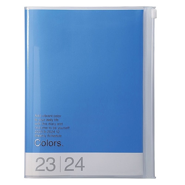 MARK'S 2023/2024 Taschenkalender A5 vertikal, COLORS, Blue