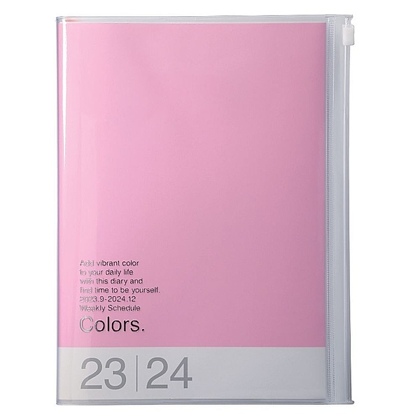 MARK'S 2023/2024 Taschenkalender A5 vertikal, COLORS, Pink