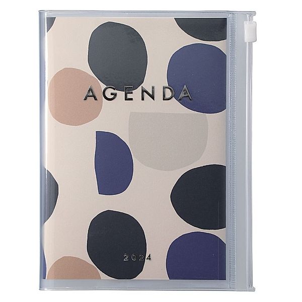 MARK'S 2023/2024 Taschenkalender A6 vertikal, Abstract, Ivory