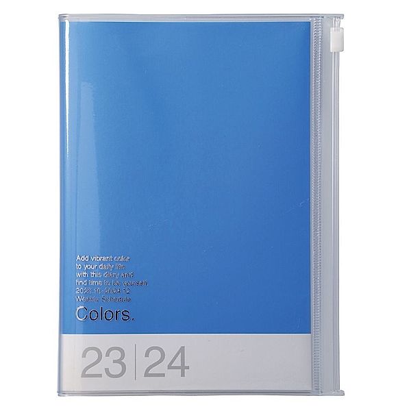 MARK'S 2023/2024 Taschenkalender B6 vertikal, Colors, Blue