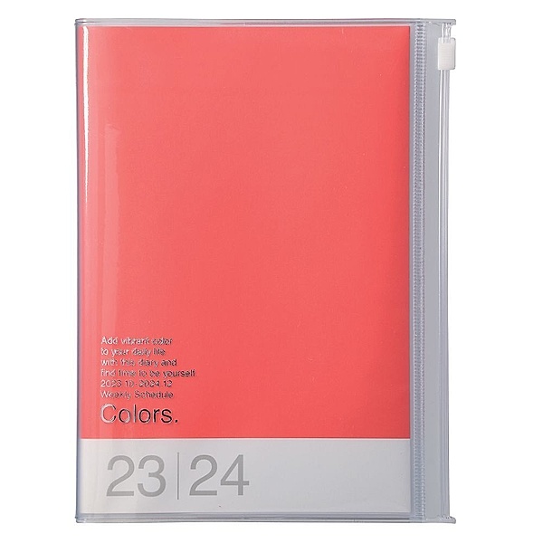 MARK'S 2023/2024 Taschenkalender B6 vertikal, Colors, Red