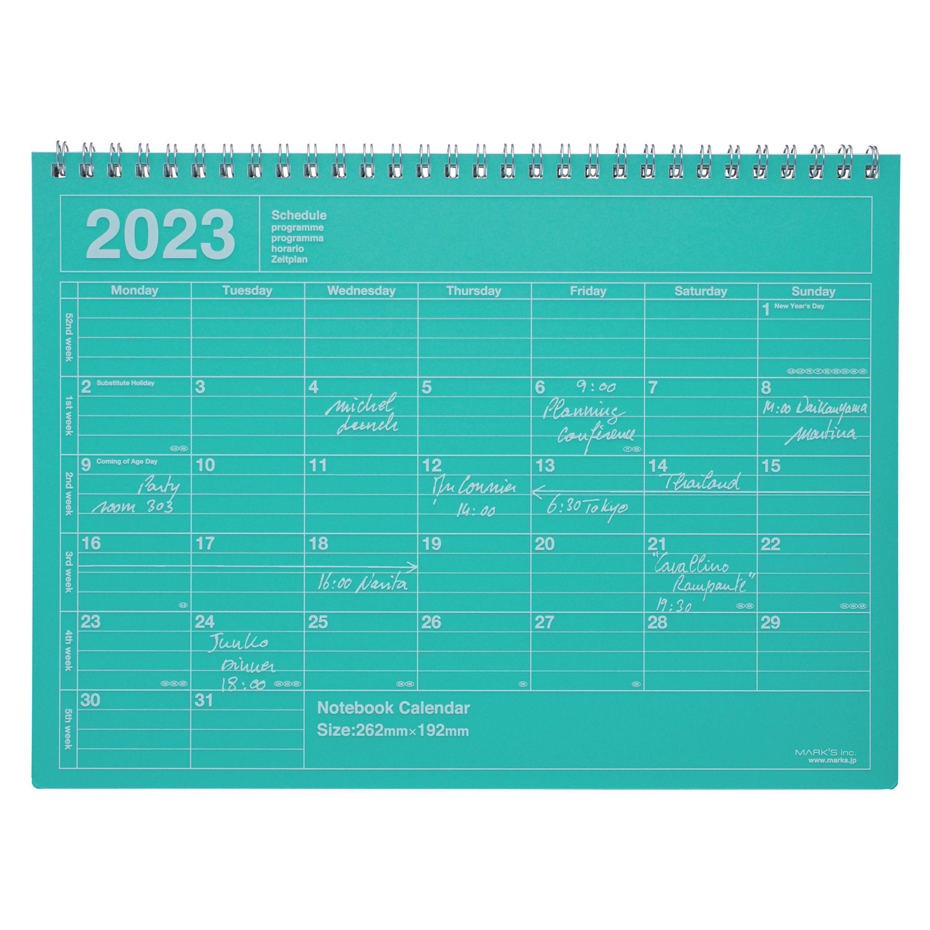 MARK'S 2023 Tischkalender M, Green - Kalender bei Weltbild.de