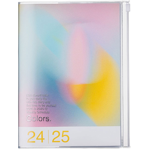 MARK'S 2024/2025 Taschenkalender A5 vertikal, Gradient, Pink
