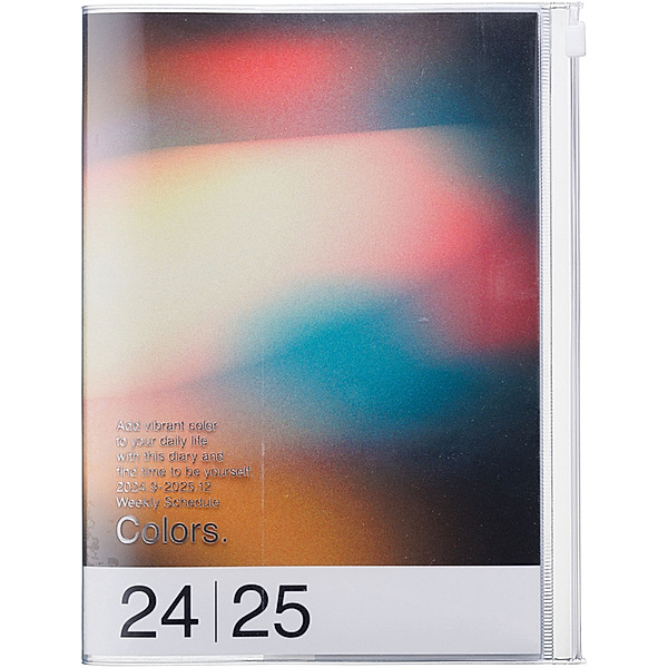 MARK'S 2024/2025 Taschenkalender A5 vertikal, Gradient, Black