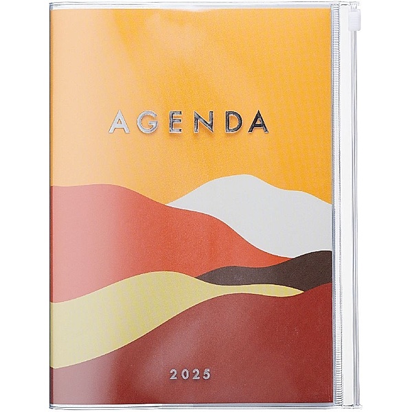 MARK'S 2024/2025 Taschenkalender A5 vertikal, Mountain, Orange