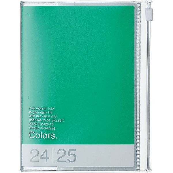 MARK'S 2024/2025 Taschenkalender A6 vertikal, COLORS, Green
