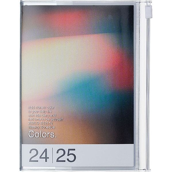 MARK'S 2024/2025 Taschenkalender A6 vertikal, Gradient, Black