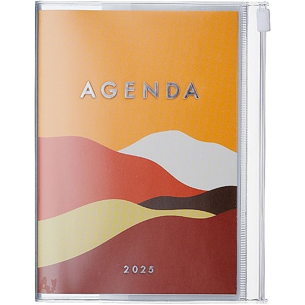 MARK'S 2024/2025 Taschenkalender A6 vertikal, Mountain, Orange