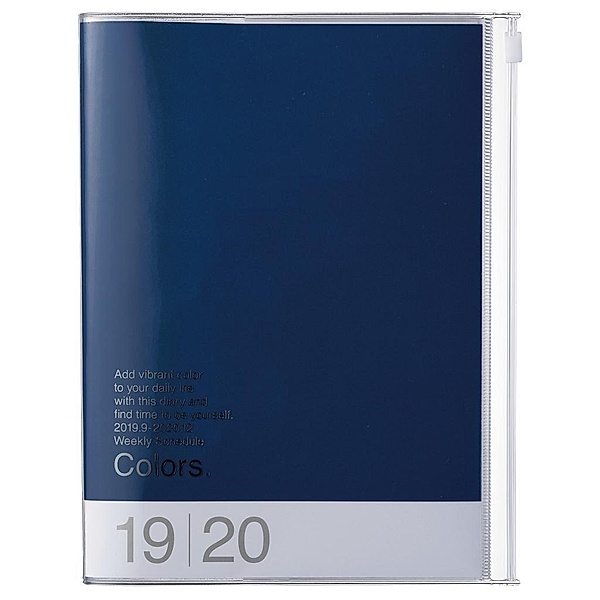MARK'S Taschenkalender A5 vertikal, COLORS, Blue 2019/2020