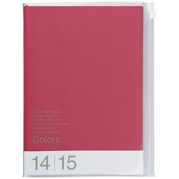 MARK'S Taschenkalender A5 vertikal, COLORS, Pink 2015