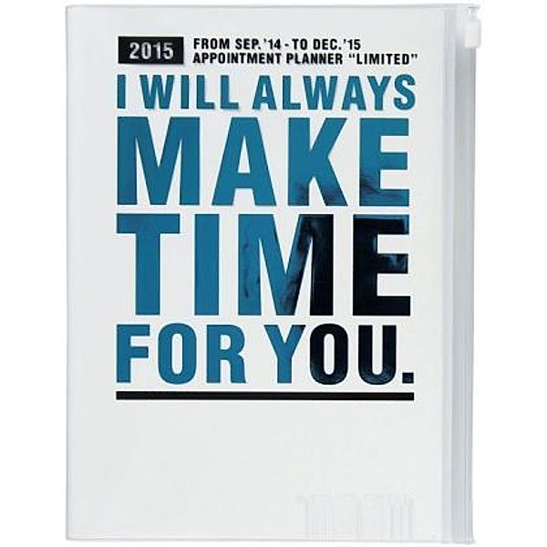 MARK'S Taschenkalender A5 vertikal, MAKE TIME, Turquoise 2015