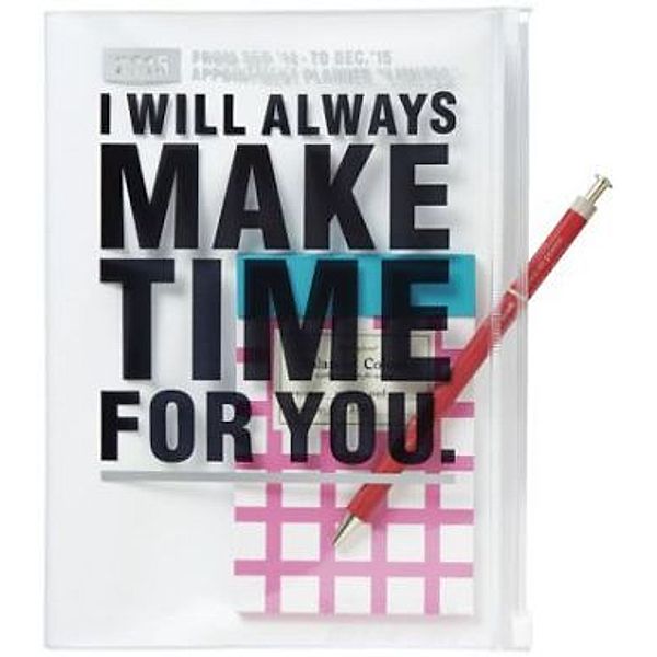 MARK'S Taschenkalender A5 vertikal, MAKE TIME, Black 2015