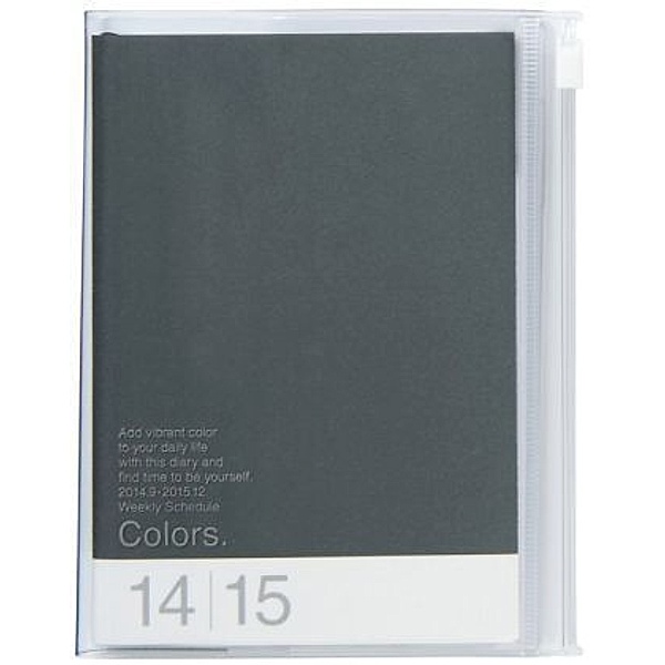MARK'S Taschenkalender A6 vertikal, COLORS, Black 2015