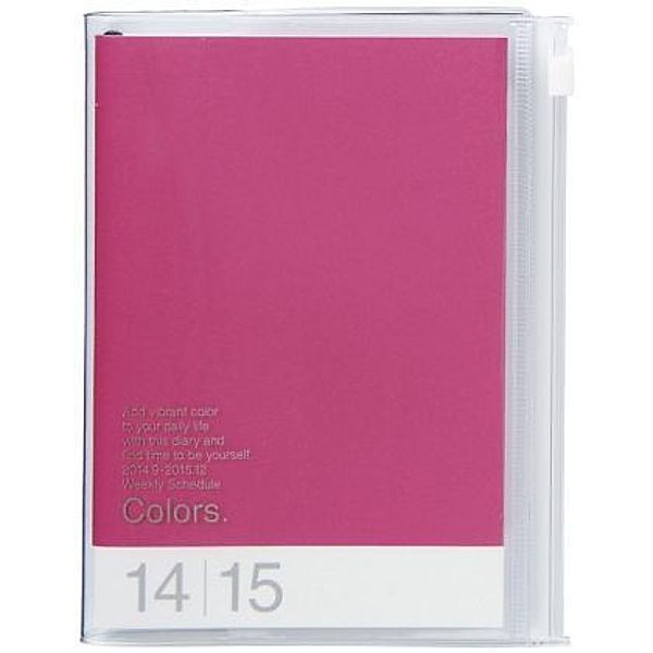 MARK'S Taschenkalender A6 vertikal, COLORS, Pink 2015