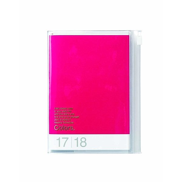 MARK'S Taschenkalender A6 vertikal, COLORS, Red 2018