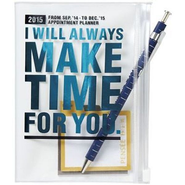 MARK'S Taschenkalender A6 vertikal, MAKE TIME, Turqoise 2015