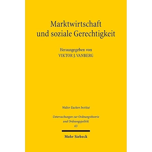 Marktwirtschaft und soziale Gerechtigkeit