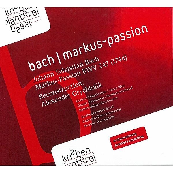 Markus-Passion, Johann Sebastian Bach