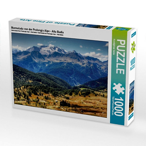 Marmolada von der Pralongia Alpe - Alta Badia (Puzzle), kordi@uwe vahle