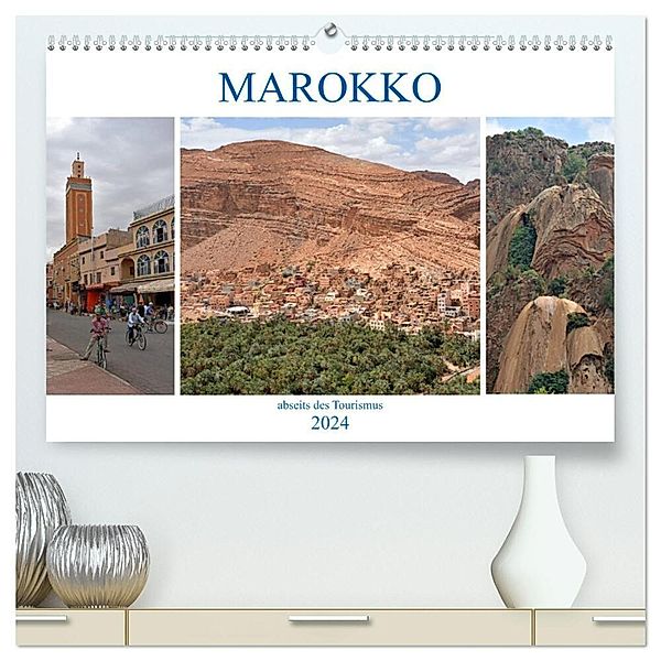 MAROKKO, abseits des Tourismus (hochwertiger Premium Wandkalender 2024 DIN A2 quer), Kunstdruck in Hochglanz, Ulrich Senff