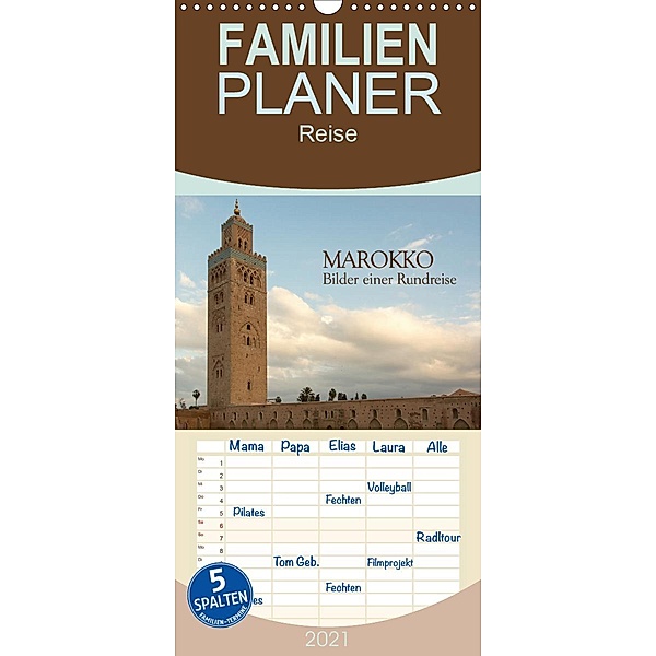 Marokko - Bilder einer Rundreise - Familienplaner hoch (Wandkalender 2021 , 21 cm x 45 cm, hoch), Hermann Koch