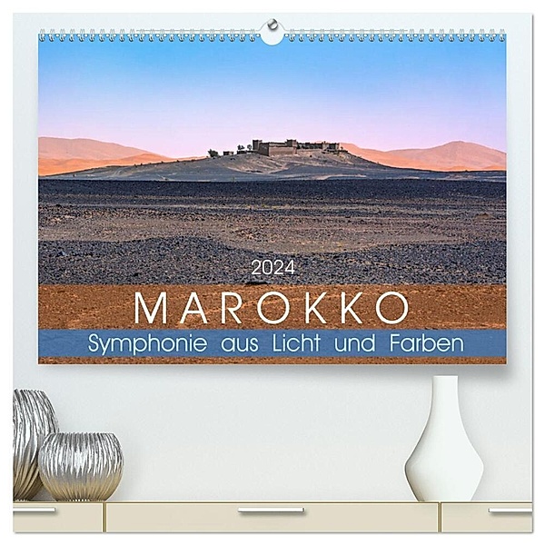 Marokko - Symphonie aus Licht und Farben (hochwertiger Premium Wandkalender 2024 DIN A2 quer), Kunstdruck in Hochglanz, U-DO