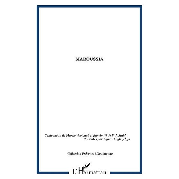 Maroussia / Hors-collection, Texte Inedit De Marko Vovtchok