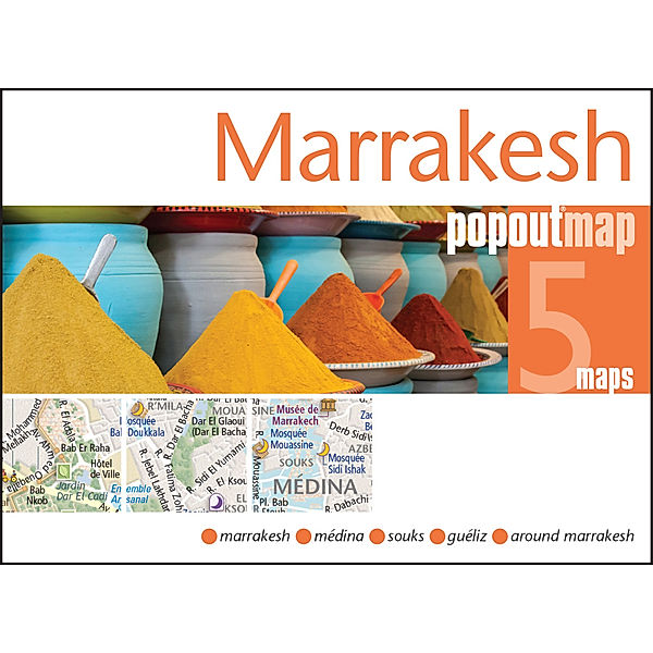 Marrakesh PopOut Map, 5 maps