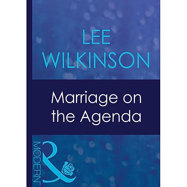 Marriage On The Agenda, Lee Wilkinson