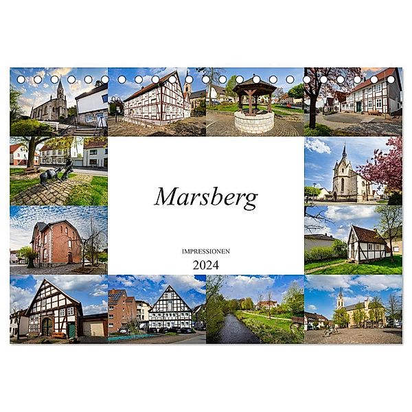 Marsberg Impressionen (Tischkalender 2024 DIN A5 quer), CALVENDO Monatskalender, Dirk Meutzner