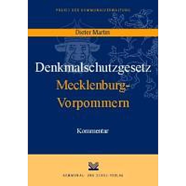 Martin, D: Denkmalschutzgesetz Mecklenburg-Vorpommern, Dieter J Martin