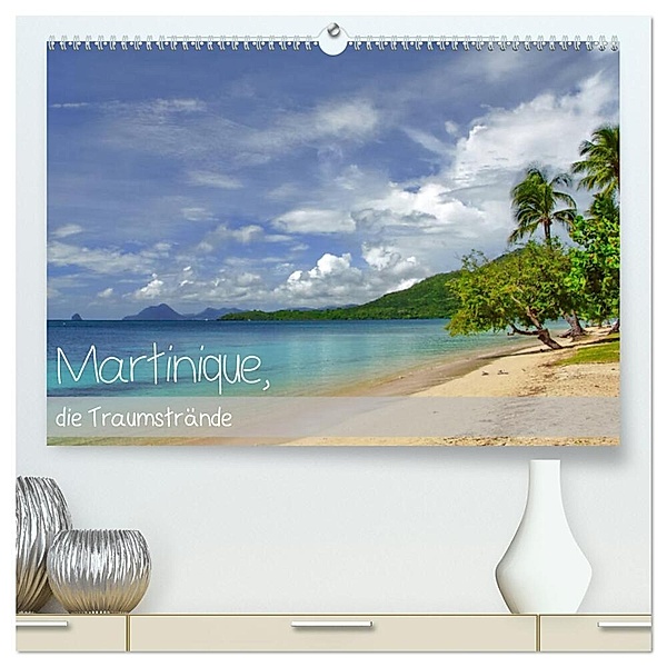 Martinique, die Traumstrände (hochwertiger Premium Wandkalender 2024 DIN A2 quer), Kunstdruck in Hochglanz, M.Polok