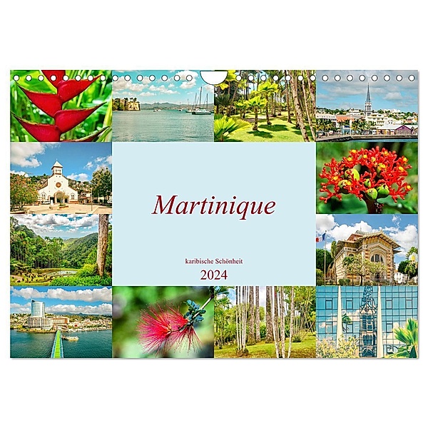 Martinique - karibische Schönheit (Wandkalender 2024 DIN A4 quer), CALVENDO Monatskalender, Nina Schwarze
