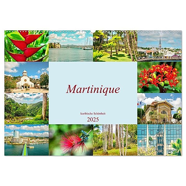 Martinique - karibische Schönheit (Wandkalender 2025 DIN A2 quer), CALVENDO Monatskalender, Calvendo, Nina Schwarze