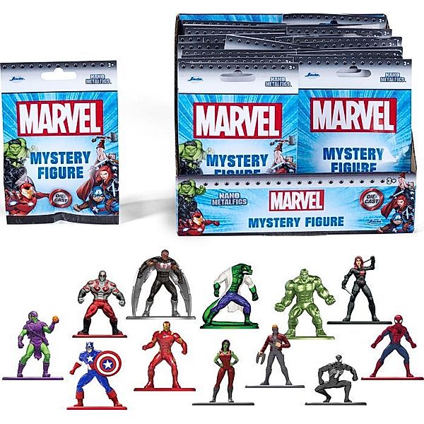 Marvel Blind Pack Nanofigs, 12-sort.