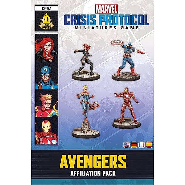 Asmodee, Atomic Mass Games Marvel: Crisis Protocol  Avengers Affiliation Pack, Will Shick, Will Pagani