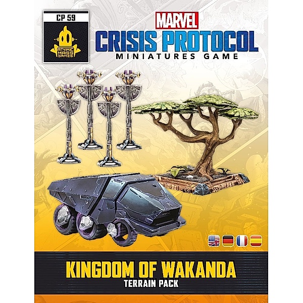 Asmodee, Atomic Mass Games Marvel: Crisis Protocol - Kingdom of Wakanda Terrain Pack (Geländeset Königreich Wakanda), Will Shick, Will Pagani