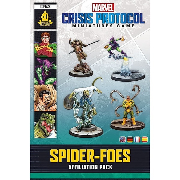 Asmodee, Atomic Mass Games Marvel: Crisis Protocol  Spider-Foes Affiliation Pack, Will Shick, Will Pagani