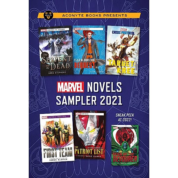 Marvel Novels Sampler 2021, Anna Stephens, David Guymer, David Annandale, Stuart Moore, Cath Lauria, Robbie MacNiven
