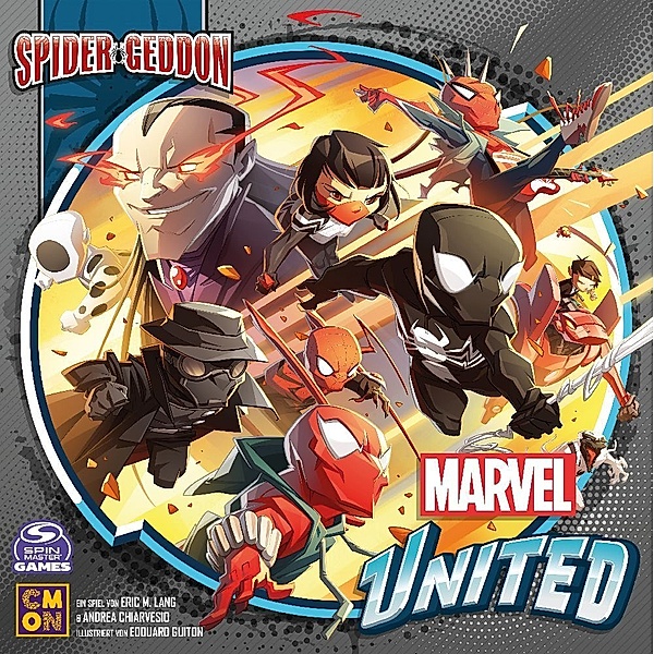 Asmodee, Cool Mini or Not Marvel United - Spider-Geddon, Eric M. Lang, Andrea Chiarvesio