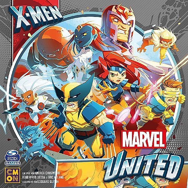 Asmodee, Cool Mini or Not Marvel United X-Men, Andrea Chiarvesio, Rugerfred Sedda, Eric M. Lang