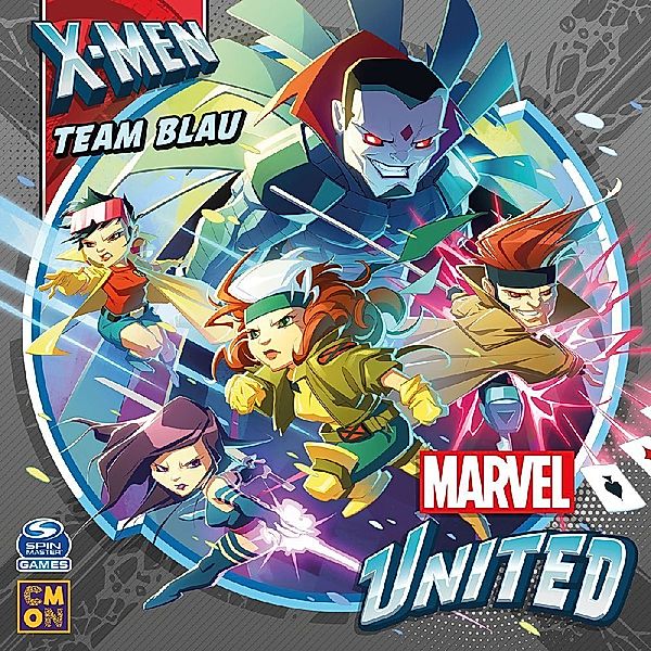 Asmodee, Cool Mini or Not Marvel United X-Men - Team Blau, Andrea Chiarvesio, Rugerfred Sedda, Eric M. Lang