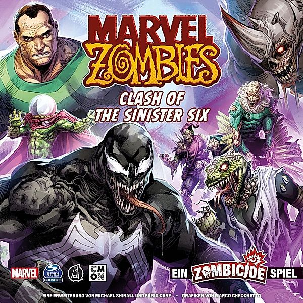 Asmodee, Cool Mini or Not Marvel Zombies - Clash of the Sinister Six, Michael Shinall, Fabio Cury