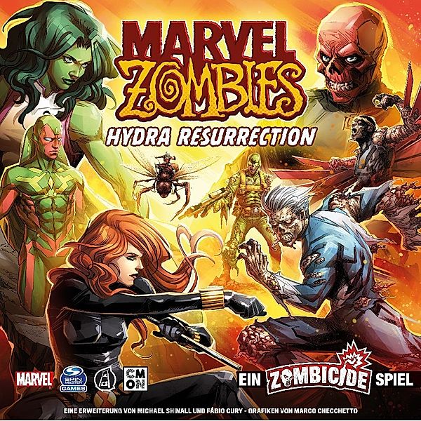 Asmodee, Cool Mini or Not Marvel Zombies - Hydra Resurrection, Michael Shinall, Fabio Cury