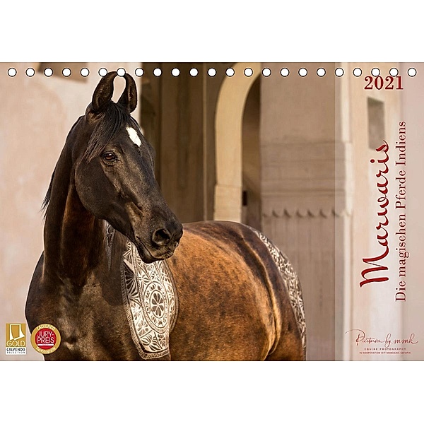 Marwaris - Die magischen Pferde Indiens (Tischkalender 2021 DIN A5 quer), Picstories by MMK - Miriam Melanie Köhler