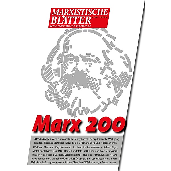 Marx 200 / Marxistische Blätter Bd.3_2018