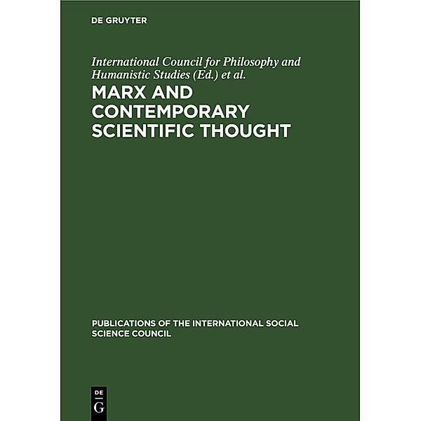 Marx and Contemporary Scientific Thought